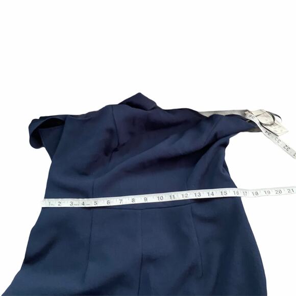 NWT Julia Jordan Navy One Shoulder Jumpsuit 12 - Picture 9 of 12